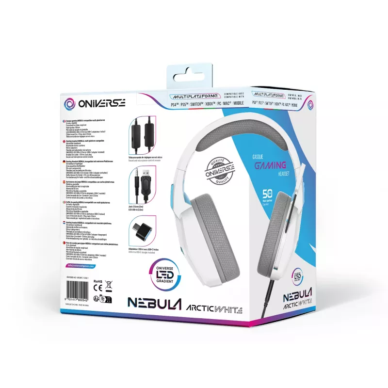Oniverse Gaming Headset Nebula - Arctic White (Multiplatform)