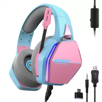Oniverse Gaming Headset Nebula - Diva Pink (Multiplatform), Wired, Gaming, 20 - 20000 Hz, 356 g, Headset, Žydra, Pink