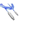 Oniverse mikro USB įkrovimo laidas su LED - 2 metrai - baltas (kelių platformų)