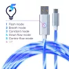 Oniverse mikro USB įkrovimo laidas su LED - 2 metrai - baltas (kelių platformų)