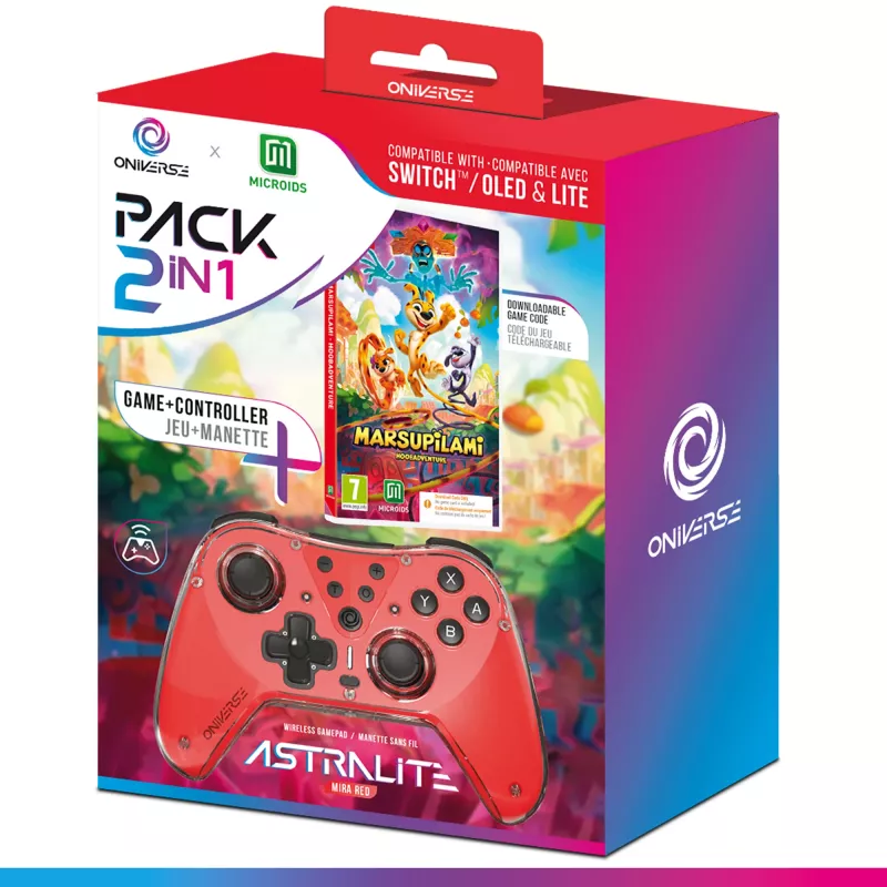 Oniverse Bundle Code in Box Marsupilami + valdiklis (Switch - PC - Mobile)