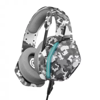 Oniverse Gaming laisvų rankų įranga Nebula - Urban Camo (Multiplatform), laidinis, 20 - 20000 Hz, žaidimams, 356 g, ausinės, kamufliažinė