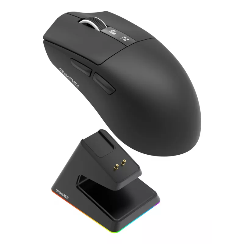 Oniverse - Belaidė žaidimų pelė Vanguard + Dokas - Nocta Juoda (PC)
