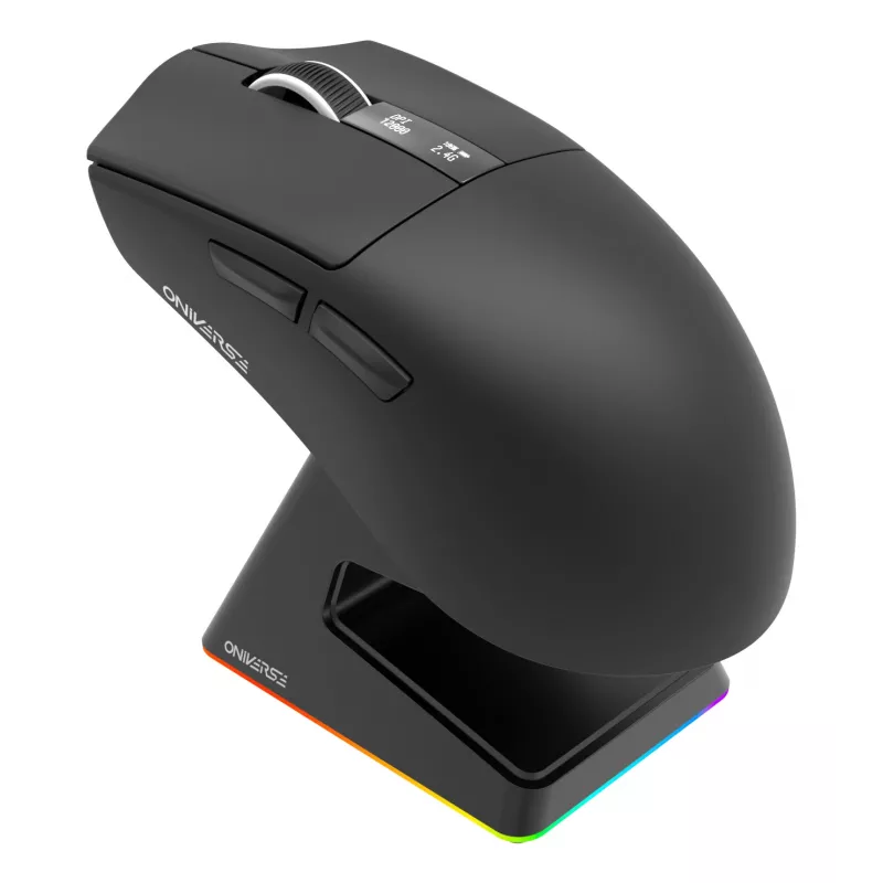 Oniverse - Belaidė žaidimų pelė Vanguard + Dokas - Nocta Juoda (PC)