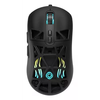Oniverse - Laidinė žaidimų pelė Kryo - Nocta Juoda (PC), abiem rankoms tinkama, optinė, USB Type-A, 13800 DPI, juoda