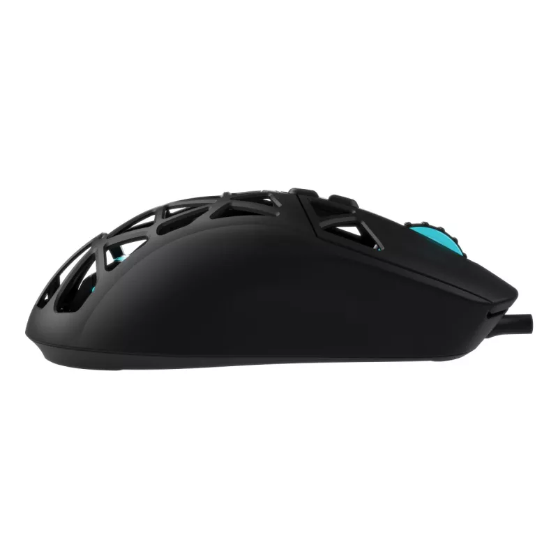 Oniverse - Laidinė žaidimų pelė Kryo - Nocta Juoda (PC), abiem rankoms tinkama, optinė, USB Type-A, 13800 DPI, juoda
