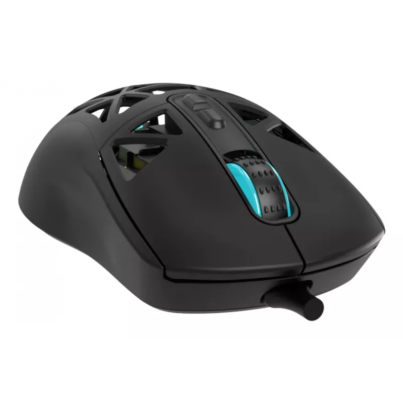 Oniverse - Laidinė žaidimų pelė Kryo - Nocta Juoda (PC), abiem rankoms tinkama, optinė, USB Type-A, 13800 DPI, juoda