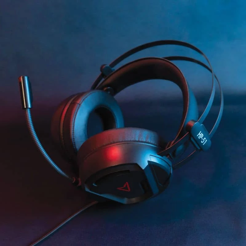 Steelplay Wired 3D Headset - Hp51 - Juoda (Multi), Laidinis, Žaidimams, 20 - 20000 Hz, 329 g, Ausinės, Juoda, Raudona