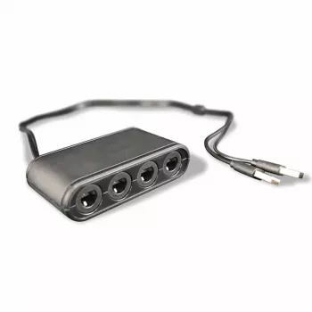 Steelplay Gamecube® valdiklių adapteris (Switch), Nintendo Switch, adapteris, juodas, USB, laidinis, 1 vnt.
