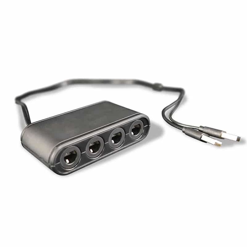 Steelplay Gamecube® valdiklių adapteris (Switch), Nintendo Switch, adapteris, juodas, USB, laidinis, 1 vnt.