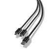 Steelplay Dual Play & Charge laidas valdikliams - juodas (PS4)
