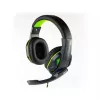 Steelplay laidinės stereo ausinės – HP-45 – juodos/žalios (Xbox), laidinės, žaidimams, 20–20 000 Hz, 274 g, ausinės, juoda, žalia