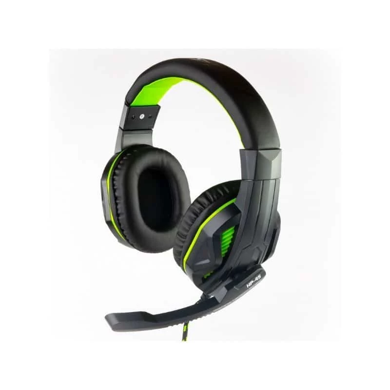 Steelplay laidinės stereo ausinės – HP-45 – juodos/žalios (Xbox), laidinės, žaidimams, 20–20 000 Hz, 274 g, ausinės, juoda, žalia