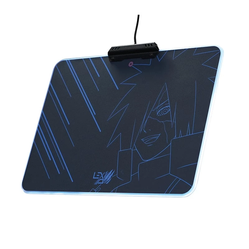 Lexip Madara „Sunaikinimo“ Naruto Shippuden pelės kilimėlis – su standžiu mikro tekstūruotu paviršiumi ir RGB apšvietimu