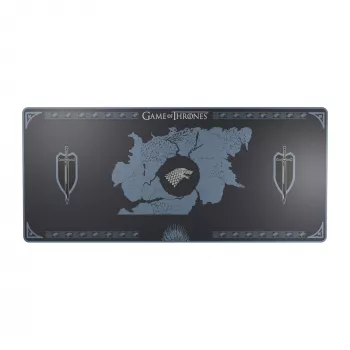 Lexip HBO Game of Thrones – Stark Edition žaidimų pelės kilimėlis juoda, mėlyna, balta