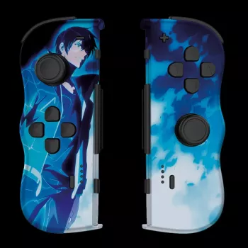 Lexip X CRUNCHYROLL - SUNG JIN-WOO TWIN PADS WL, žaidimų pultelis, Nintendo Switch 2, D-pad, krypties mygtukai, analoginis / skaitmeninis, belaidis, mėlynas, baltas