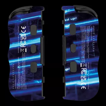 Lexip X CRUNCHYROLL - LEVEL UP WL TWIN PADS, Žaidimų valdiklis, Nintendo Switch 2, D-pad, Krypties mygtukai, Analoginis / Skaitmeninis, Belaidis, Juoda, Mėlyna