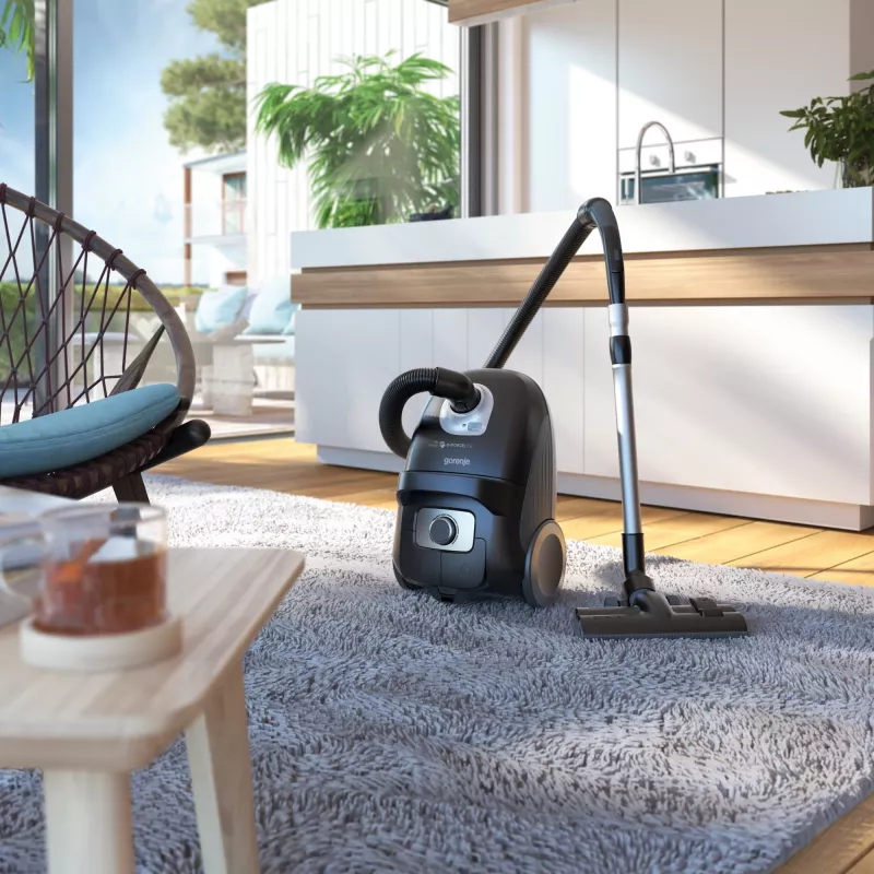 Gorenje VCEA28GLBK 3 L cilindrinis dulkių siurblys sausam valymui 700 W dulkių maišelis