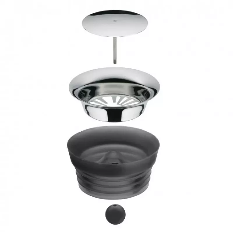 WMF Basic vandens dekanteris 1,0 aukso dizainas, Dekanteris, 1 l, Auksinė, Juoda, Skaidri, Stiklas, Apvalus, Köhler & Wilms