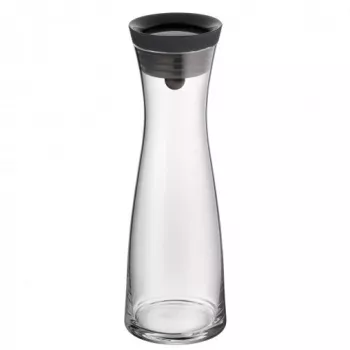 WMF Basic vandens grafinas 1,0 juodas, Grafinas, 1 L, Juoda, Skaidrus, Stiklas, Apvalus, Köhler & Wilms