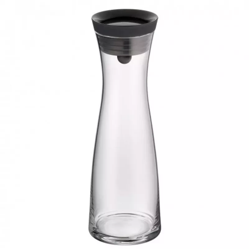 WMF Basic vandens grafinas 1,0 juodas, Grafinas, 1 L, Juoda, Skaidrus, Stiklas, Apvalus, Köhler & Wilms