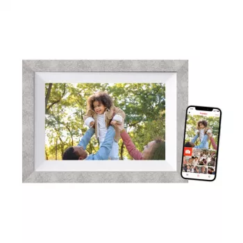 Braun DigiFrame 10W skaitmeninis nuotraukų rėmelis Pilka, Balta 25,6 cm (10,1 colio) Jutiklinis ekranas Wi-Fi
