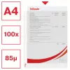 Esselte Plastlomme A4 75my klar 100 vnt.