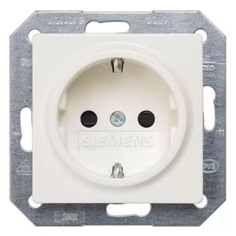 Siemens 5UB1518 kištukinis lizdas F tipas Baltas
