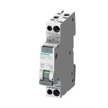 Siemens 5SV1316-7KK16 grandinės pertraukiklis Liekamosios srovės įtaisas su viršsrovių apsauga (RCBO) Tipas A 1P+N