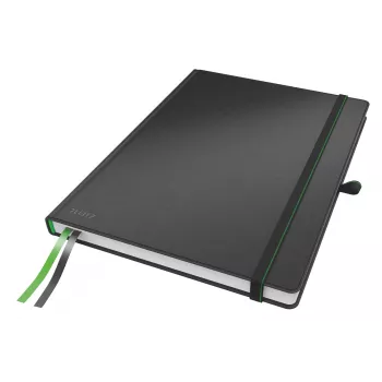 Leitz Notebook Complete A4 liniuotas 96 gramai 80 lapų, juoda, A4, kietas viršelis