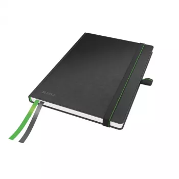 Leitz Notebook Complete A5 Squared 96 gram 80 sheet, Juoda, A5, 80 sheets, 96 g/m², Squared paper, Hardcover