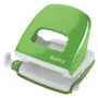 Leitz Hole Punch 5008 NeXXt, 2 skylučių 30 lapų, 30 lapų, žalias, metalinis, 8 cm, A6, 5,5 mm