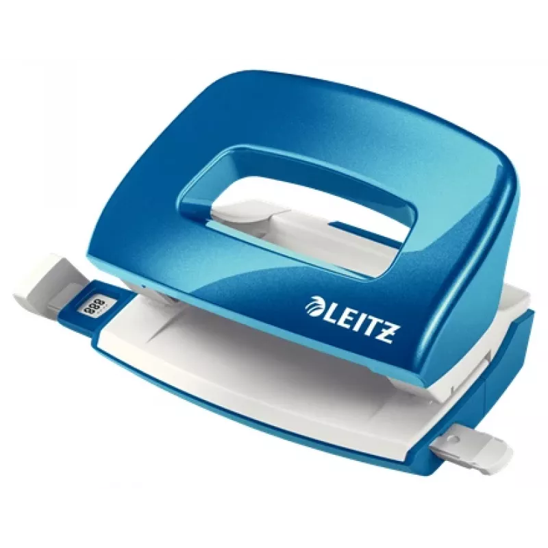 Leitz NeXXt Hole Punch WOW Mini 2 skylučių / 10 lapų, 10 lapų, Mėlyna, Plastikas, 8 cm, 5,5 mm, A4