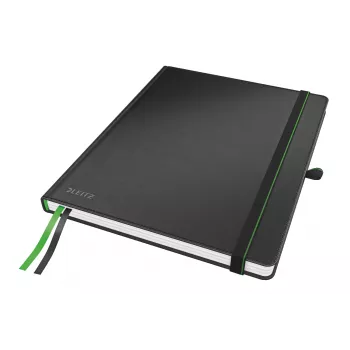 Leitz Notebook Complete iPad dydžio, linijinis, 96 g, 80 lapų, juodas, kietas viršelis