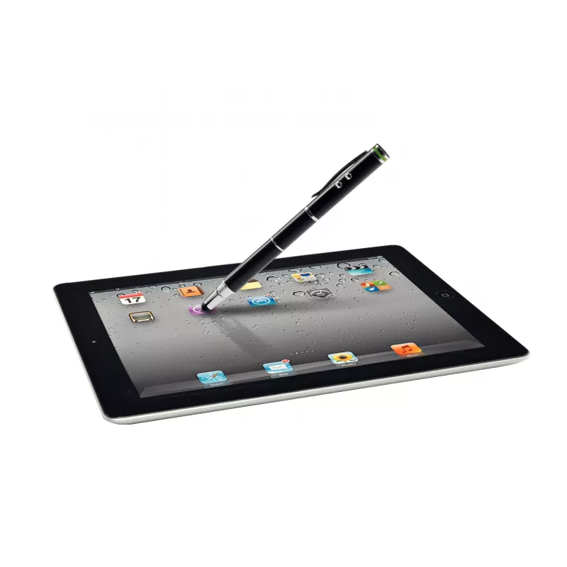 Leitz Stylus rašikliai 4 viename Complete jutikliniams įrenginiams, Universalus, Bet kokio prekės ženklo, Juoda, iPad, Žalvaris, Silikonas, LR41