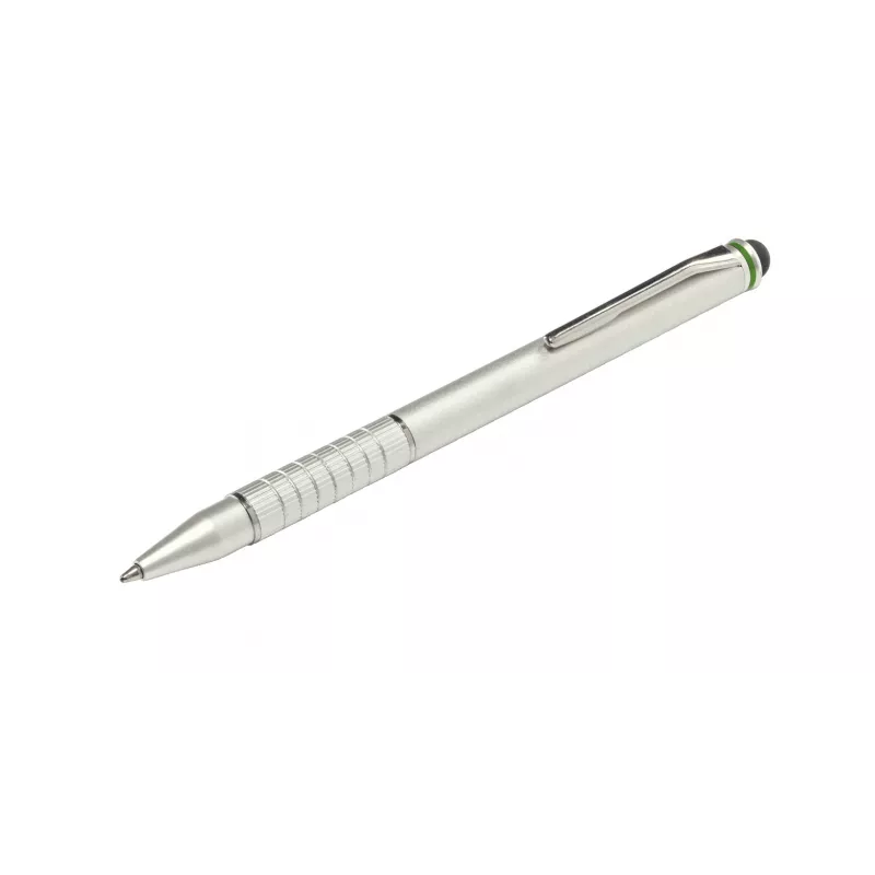 “Leitz Stylus rašikliai” 2-in-1 Complete jutikliniams įrenginiams, universalūs, bet kokiam prekės ženklui, sidabriniai, iPad, aliuminis, silikonas, 10 g