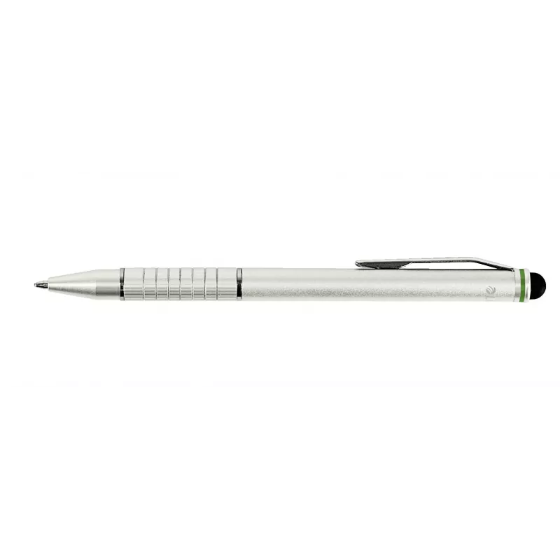 “Leitz Stylus rašikliai” 2-in-1 Complete jutikliniams įrenginiams, universalūs, bet kokiam prekės ženklui, sidabriniai, iPad, aliuminis, silikonas, 10 g