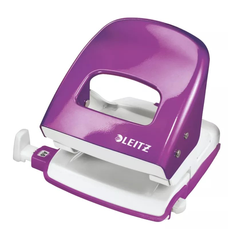 Leitz NeXXt Hole Punch WOW 5008 Metal 2-hole / 30sheets, 30 lapų, Violetinė, Metalas, 8 cm, 5.5 mm, A5
