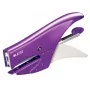 Leitz WOW segiklis, 15 lapų, violetinis, P2, Nr. 10, 80 g/m², 4.95 cm, galinis įdėjimas