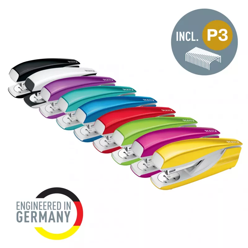 Leitz segiklis WOW 5502 Metalinis 30 lapų, 30 lapų, Violetinė, P3, Metalas, Plastikas, 80 g/m², 4 cm
