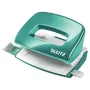 Leitz NeXXt Hole Punch WOW Mini 2-hole / 10sheets, 10 sheets, Turquoise, Pilka, Plastic, 8 cm, 5.5 mm, A4
