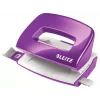 Leitz NeXXt Hole Punch WOW Mini 2-hole / 10sheets, 10 sheets, Pilka, Violet, Plastic, 8 cm, 5.5 mm, A4