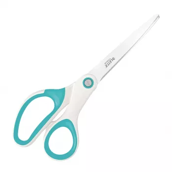 Leitz WOW Titanium biuro žirklės 205 mm, tiesus pjovimas, viengubos, mėlynos, baltos, nerūdijantis plienas, biuro žirklės, titanas