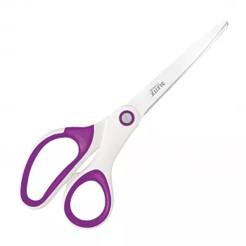 Leitz WOW Titanium biuro žirklės 205 mm, tiesus pjovimas, viengubos, violetinės, baltos, nerūdijantis plienas, biuro žirklės, titano danga