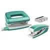 Leitz segiklio ir skylamušio rinkinys Mini WOW, 10 lapų, mėlynas, metalizuotas, perlamutrinis, P2, metalas, plastikas, 80 g/m², 3,5 cm