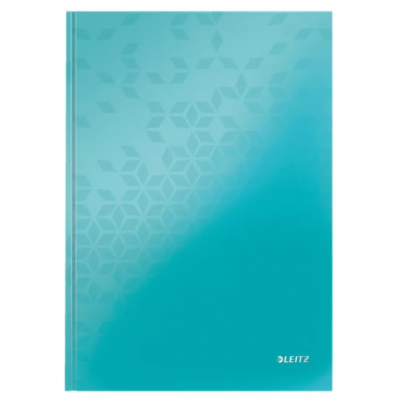 Leitz Notebook WOW A4 Liniuotas kietu viršeliu 90g/80lapų, Raštas, Mėlynas, A4, 80 lapų, 80 g/m², Linijinis popierius