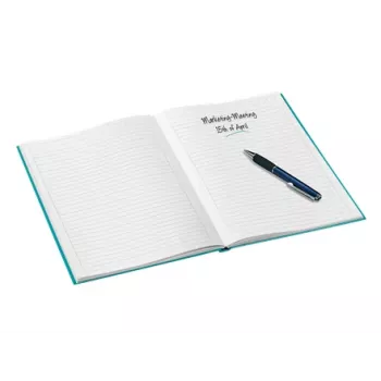 Leitz Notebook WOW A4 Liniuotas kietu viršeliu 90g/80lapų, Raštas, Mėlynas, A4, 80 lapų, 80 g/m², Linijinis popierius