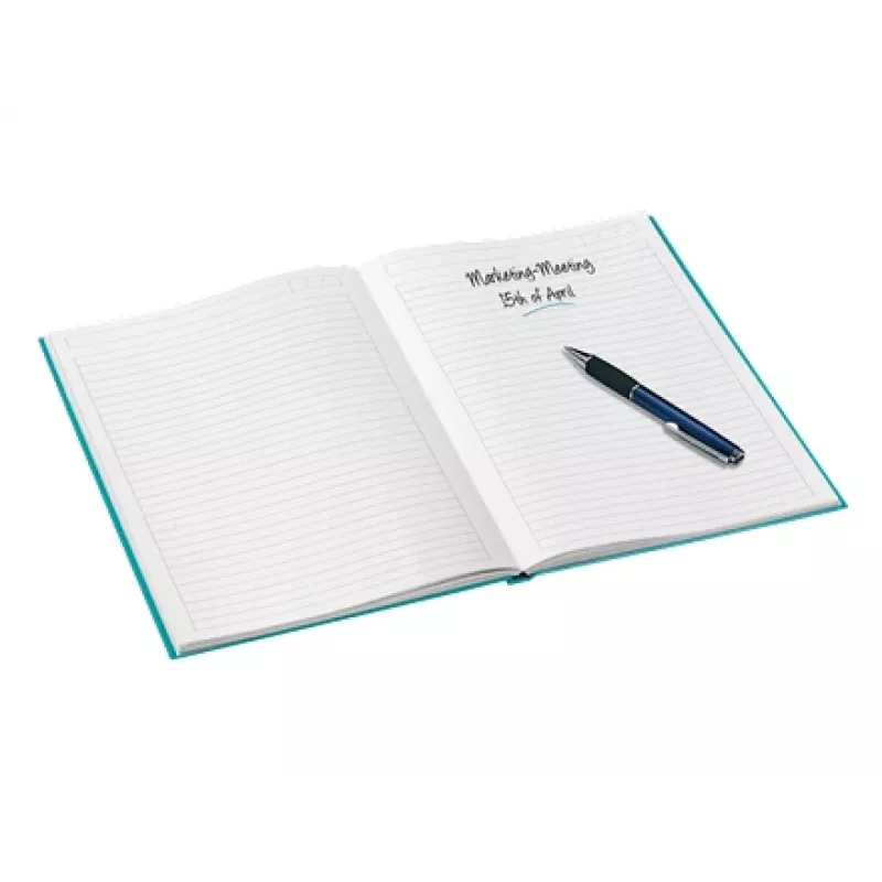 Leitz Notebook WOW A4 Liniuotas kietu viršeliu 90g/80lapų, Raštas, Mėlynas, A4, 80 lapų, 80 g/m², Linijinis popierius