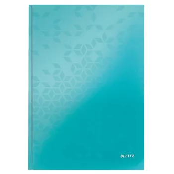 Leitz Notebook WOW A4 langeliais kietu viršeliu 90 g/80 lapų, raštas, mėlynas, A4, 80 lapų, 80 g/m², languotas popierius