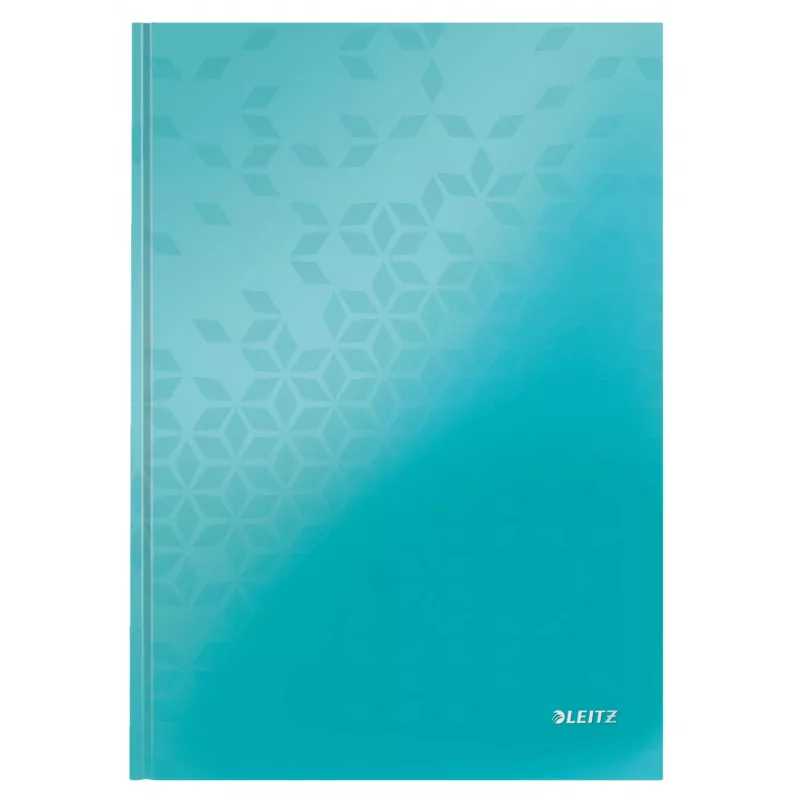 Leitz Notebook WOW A4 langeliais kietu viršeliu 90 g/80 lapų, raštas, mėlynas, A4, 80 lapų, 80 g/m², languotas popierius